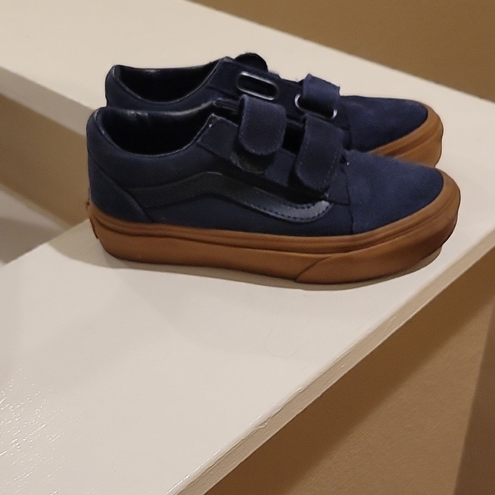 Vans Kids Shoes - Navy and Brown